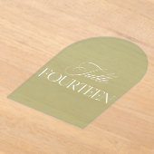 Invitations En Acrylique Arch Acrylic Sage Green Wedding Table 14 Number (Poser)
