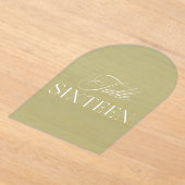Invitations En Acrylique Arch Acrylic Sage Green Wedding Table 16 Number (Poser)