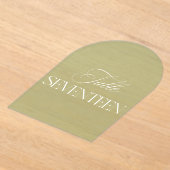 Invitations En Acrylique Arch Acrylic Sage Green Wedding Table 17 Number (Poser)