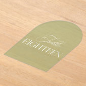 Invitations En Acrylique Arch Acrylic Sage Green Wedding Table 18 Number (Poser)