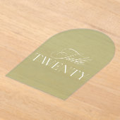 Invitations En Acrylique Arch Acrylic Sage Green Wedding Table 20 Number (Poser)