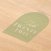 Invitations En Acrylique Arch Acrylic Sage Green Wedding Table 22 Number (Poser)