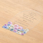 Invitations En Acrylique ARCH ACRYLIQUE 85 Anniversaire Septembre Fleur de  (Poser)