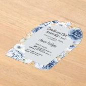 Invitations En Acrylique Arch Something Blue Before I Do Bridal Shower Chic (Poser)