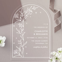Arche Céleste Étoilée Blanche Mariage Botanique