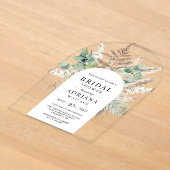 Invitations En Acrylique Arche de mariage rustique Pampas Eucalyptus (Poser)