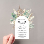 Invitations En Acrylique Arche de mariage rustique Pampas Eucalyptus (In situ (ordinateur de poche))