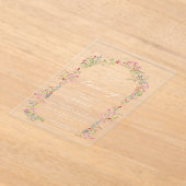 Invitations En Acrylique arche de printemps fleurie christening (Poser)