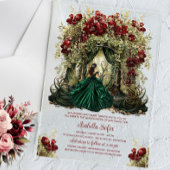 Invitations En Acrylique Arche florale de Bourgogne