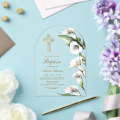 Invitations En Acrylique Arum Baptême voûte (Insitu (Mariage))