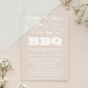 Invitations En Acrylique Avant de dire 'oui', faisons un BBQ !