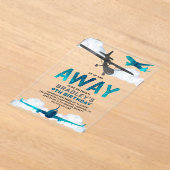 Invitations En Acrylique Avion Aviation Tout âge Anniversaire Partie (Poser)
