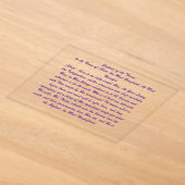 Invitations En Acrylique Ayat Ul Kursi  (Poser)