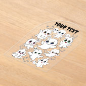 Invitations En Acrylique Baby Ghosts Éffrayant mignon Halloween humeur (Poser)