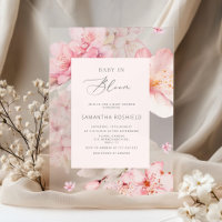 Baby in Bloom Sakura blush rose fille baby shower