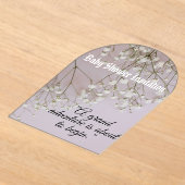 Invitations En Acrylique Baby shower (Poser)