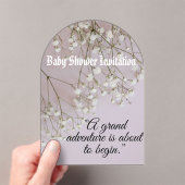 Invitations En Acrylique Baby shower (In situ (ordinateur de poche))