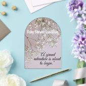 Invitations En Acrylique Baby shower (Insitu (Mariage))