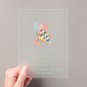 Invitations En Acrylique Baby shower Citrouille d'automne (In situ (ordinateur de poche))