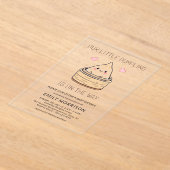 Invitations En Acrylique Baby shower Coeurs Doux (Poser)