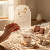 Invitations En Acrylique Baby shower d'aquarelle minimal pour bébé