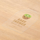 Invitations En Acrylique Baby shower de Little Cutie Kiwi (Poser)