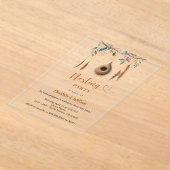 Invitations En Acrylique Baby shower de nidification de nid d'oiseau (Poser)