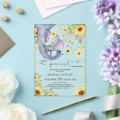 Invitations En Acrylique Baby shower de tournesol de cacahuètes (Insitu (Mariage))