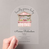 Invitations En Acrylique Baby shower du marché agricole (In situ (ordinateur de poche))