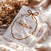 Baby shower forestier En vichy automne