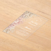 Invitations En Acrylique Baby's Breath First Communion (Poser)