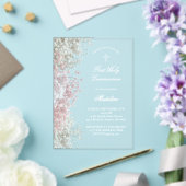 Invitations En Acrylique Baby's Breath First Communion (Insitu (Mariage))