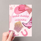 Invitations En Acrylique Bachelorette (In situ (ordinateur de poche))