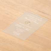 Invitations En Acrylique bague diamant mariage acrylique (Poser)