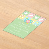 Invitations En Acrylique Baignée de Courtepoint de Bébé (Poser)