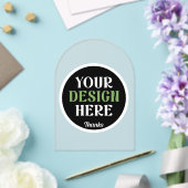 Invitations En Acrylique baiser personnalisé, unique, élégant et minimalist (Insitu (Mariage))