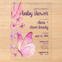 Baisers de papillon et vœux de bébé | Baby Shower
