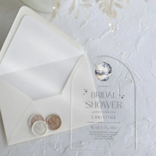 Invitations En Acrylique Balle de disco argentée pour enterrement de vie de