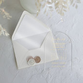 Invitations En Acrylique Bande Mariage du calendrier Enregistrer la date