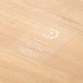 Invitations En Acrylique Baptême (Poser)