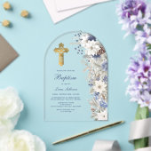 Invitations En Acrylique Baptême d'hiver Clair (Insitu (Mariage))