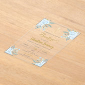 Invitations En Acrylique Baptême espagnol garçon (Poser)