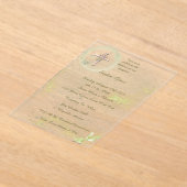 Invitations En Acrylique Baptême soigné et élégant (Poser)