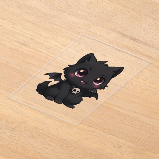 Invitations En Acrylique - "Bat Cat Blaze" (Poser)