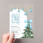 Invitations En Acrylique Bébé Il fait froid à l'extérieur du Baby shower de (In situ (ordinateur de poche))