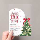 Invitations En Acrylique Bébé Il fait froid à l'extérieur du Baby shower de (In situ (ordinateur de poche))