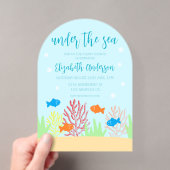 Invitations En Acrylique Bébé sous les mers Shower (In situ (ordinateur de poche))