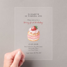 Berry doux rose premier anniversaire