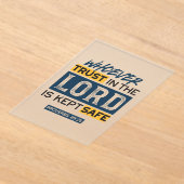 Invitations En Acrylique Bible Quote Art - Proverbs 29:25 Trust in God (Poser)