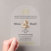 Invitations En Acrylique bismillah monogrammed ivoire or (In situ (ordinateur de poche))
